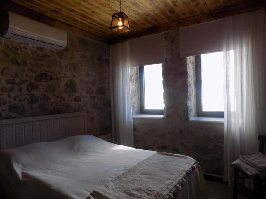 Denize sıfır restore edilmiş ahşap tavan taş villa photo 3