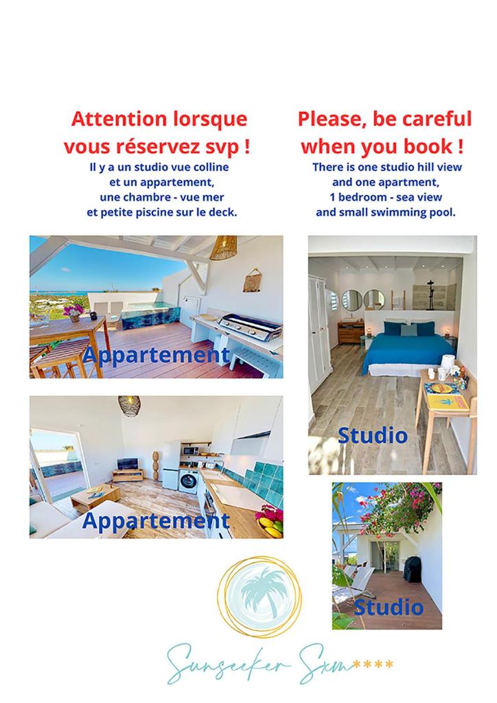 SUNSEEKER SXM - Jardins Orient Bay - Appartement vue mer ou Studio vue Colline photo 2