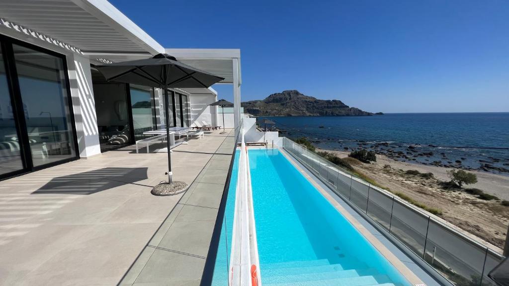 Villa Nostos Plakias beachfront sea view privet pool photo 3