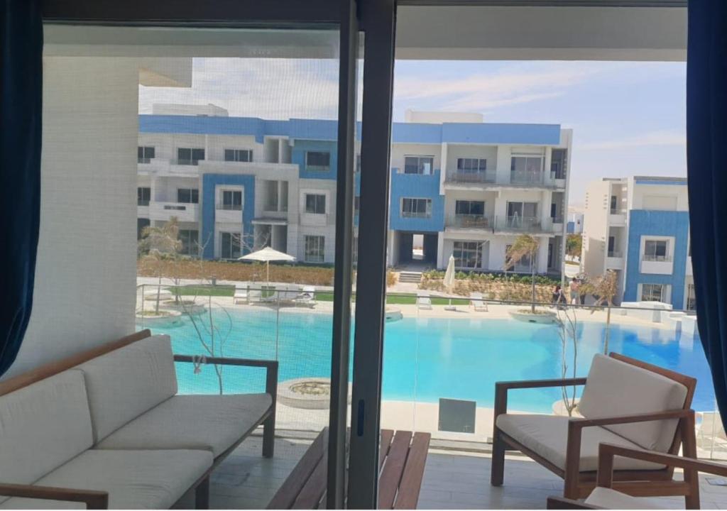 Modern Style Serviced Apartment at Fouka Bay North Coast with Pool and Sea View photo 4