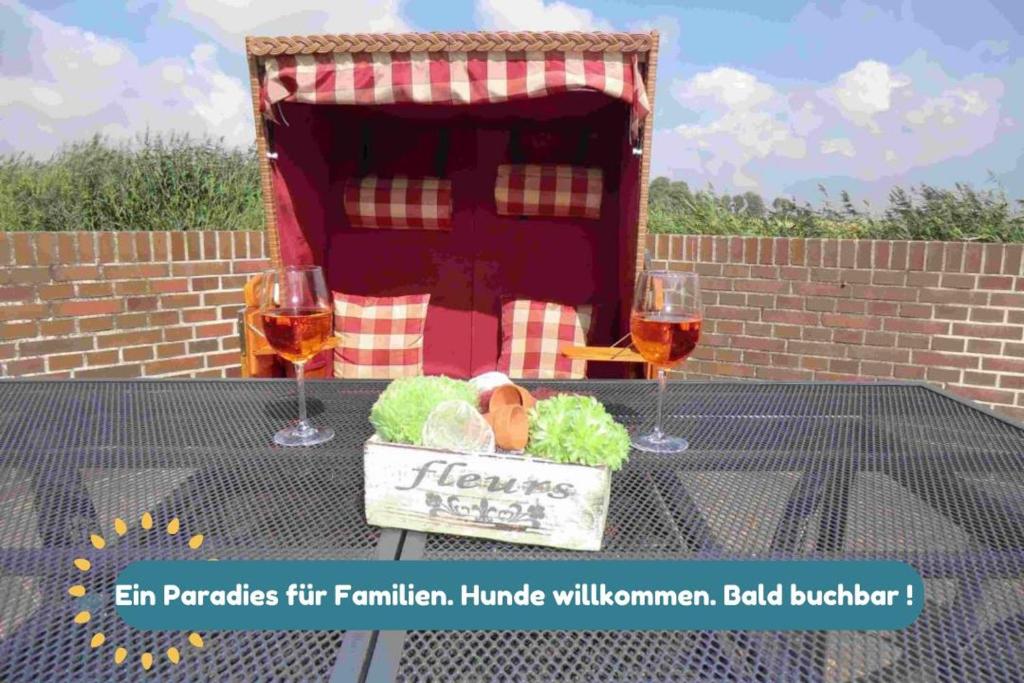 Ferienhaus am alten Deich - mit Sauna und Garten für 8 Personen, Hunde willkommen!