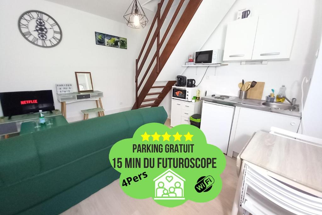 Pari57bis - T2 meublés entre centre ville et Futuroscope à 15min - CHU - CCI à 5 min