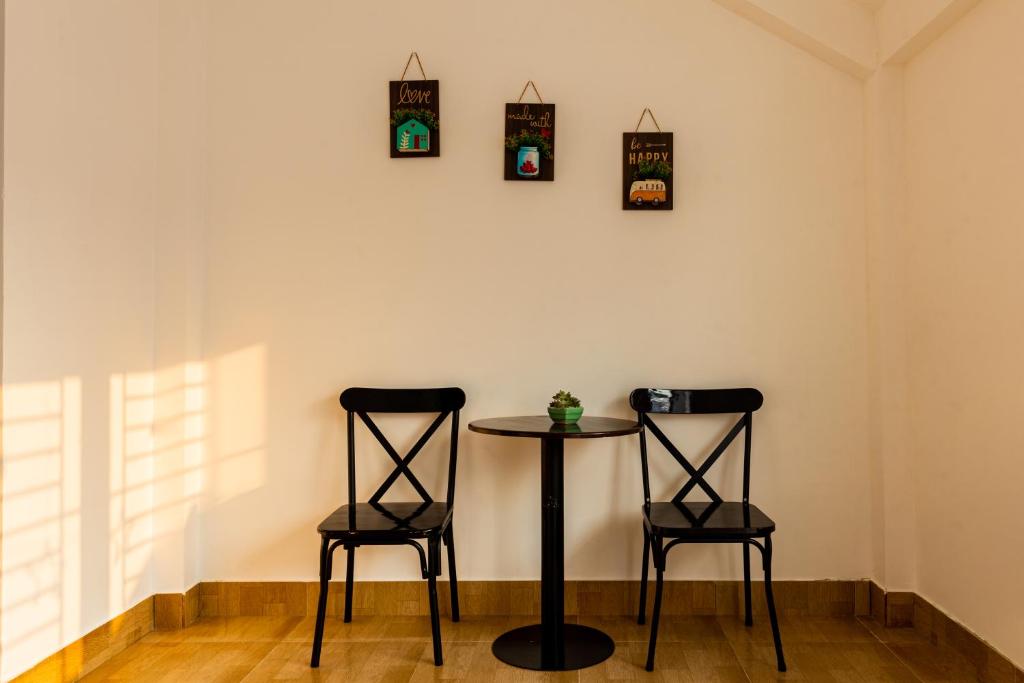 Simple House Near Beach and Night Street