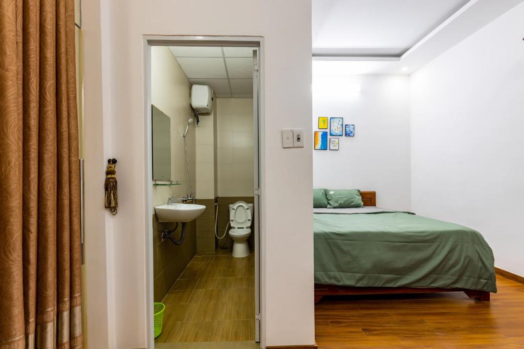 Simple House Near Beach and Night Street