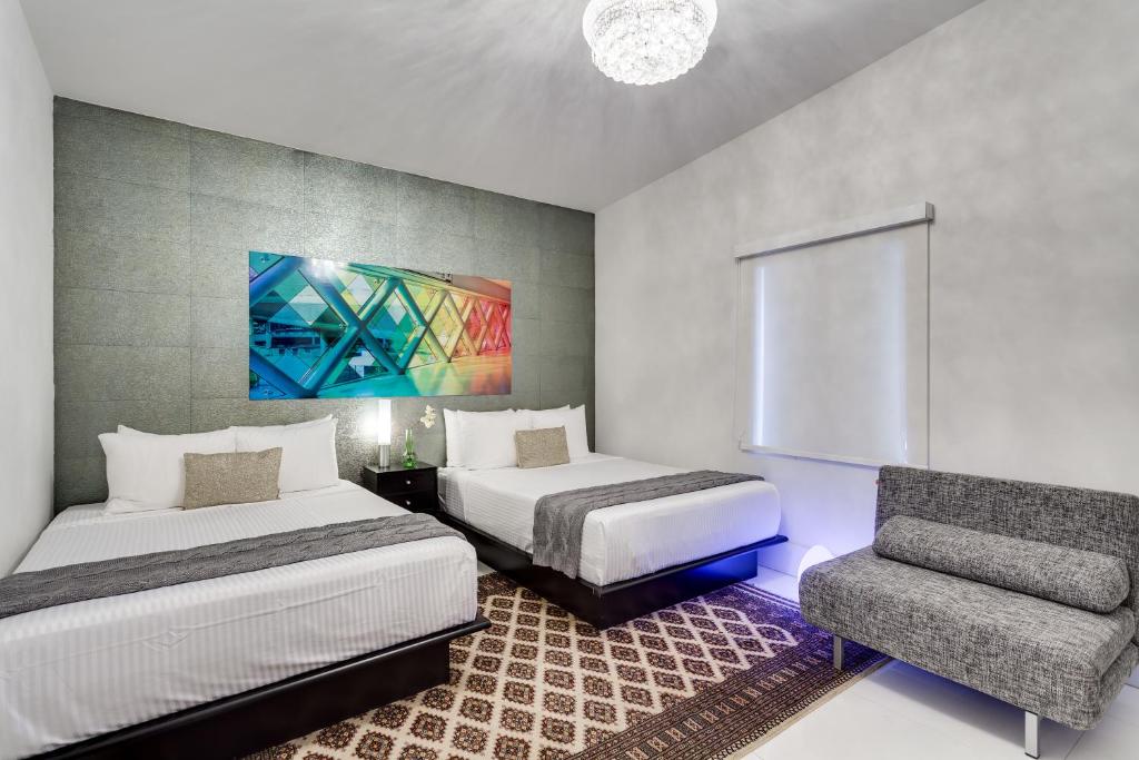 Bars B&B South Beach Miami Boutique Hotel Room Type - Deluxe Double Room with Two Double Beds