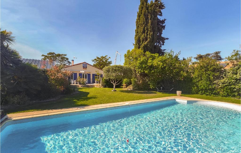 Stunning Home In Srignan With Wifi, Swimming Pool And Private Swimming Pool