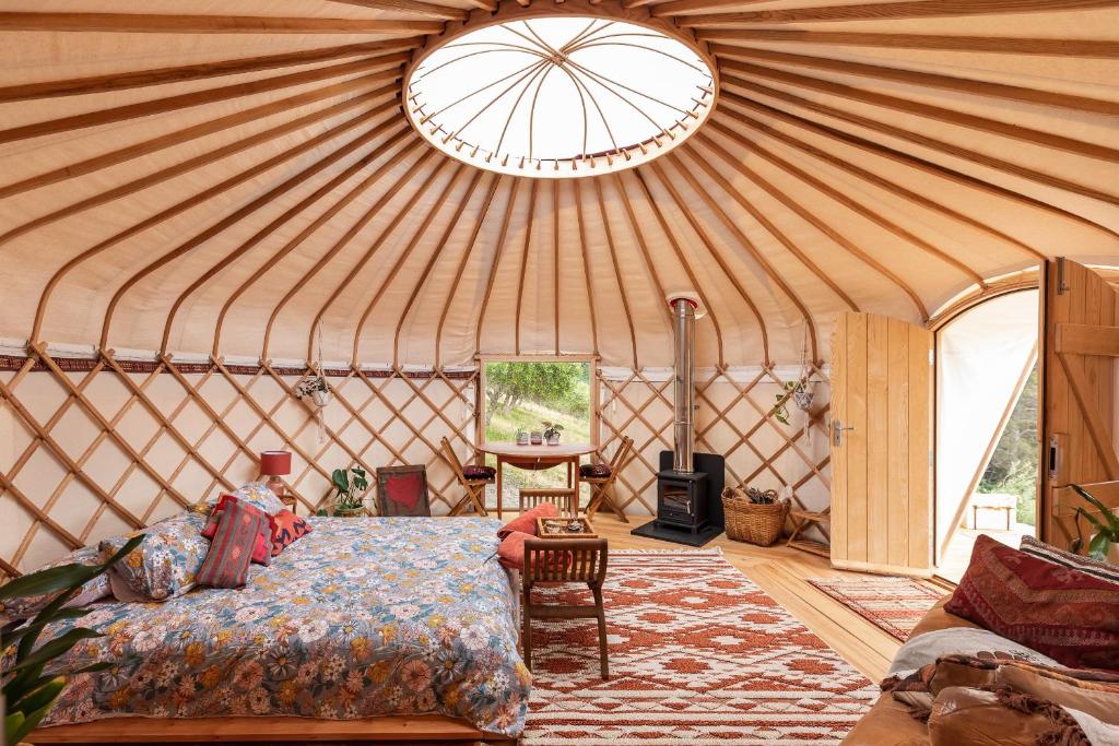 Luxury yurt glamping at Littlegrove photo 4