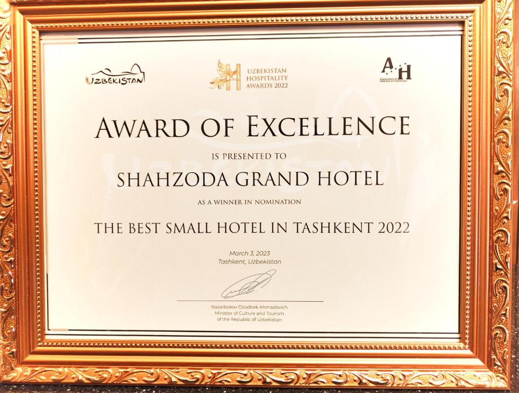 Shahzoda Grand Hotel - "Best Hotel Award Winner" photo 4