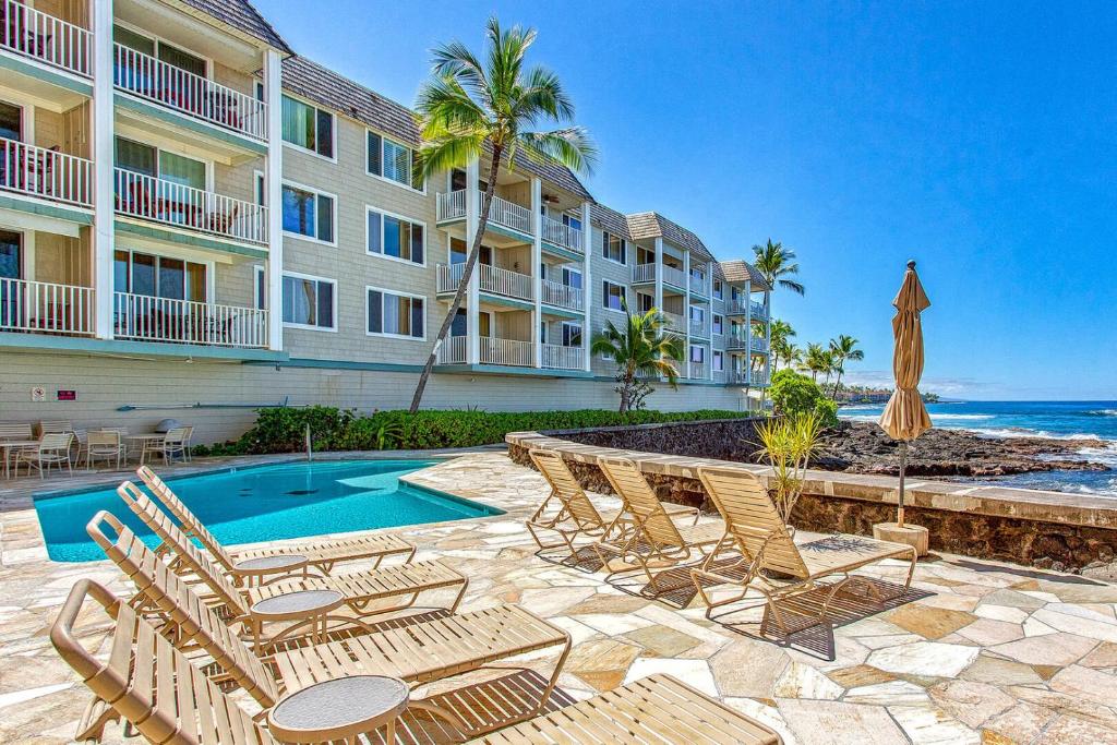 Beautiful Oceanfront Welcomes you at Hale Kona Kai 203 by Casago Kona image