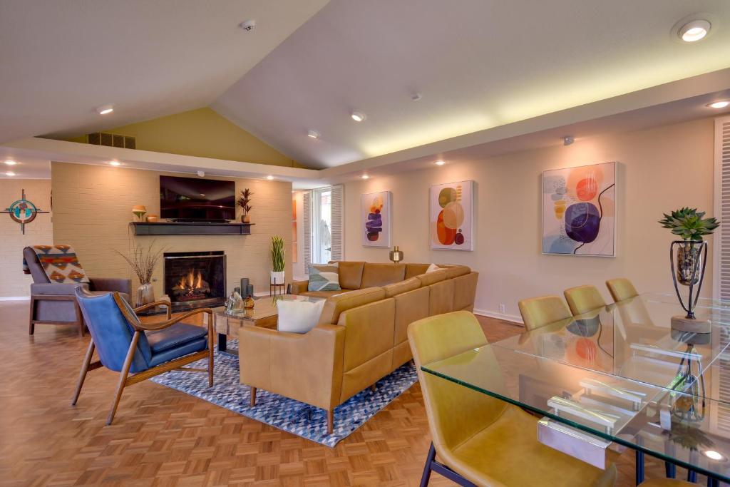 Mid-Century Modern Home with Fire Pit and Gas Grill! photo 3