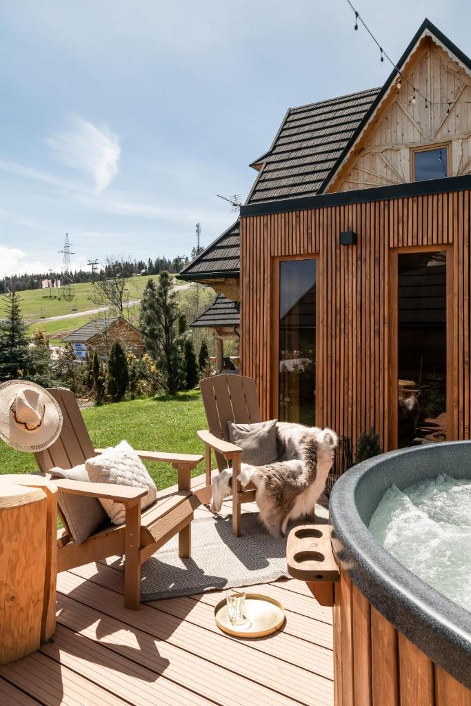 Domki w Białce WOODHOUSE- basen, sauna, jacuzzi photo 1