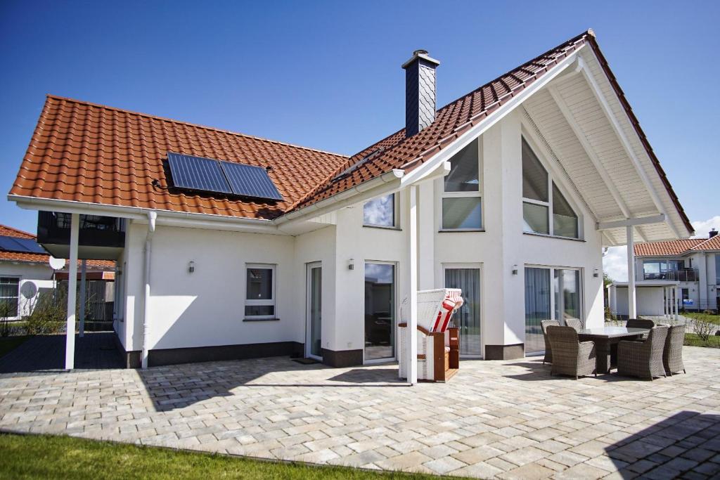 Ferienhaus Pfingstrose Haus - Kamin, Terrasse, Garten