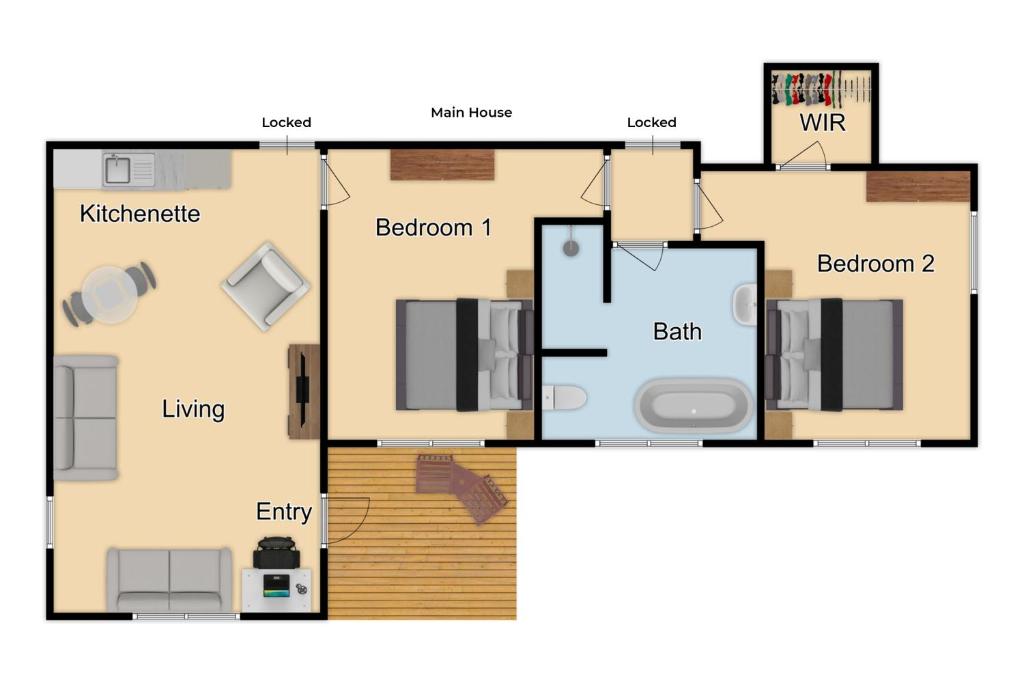 Sweet Magnolia 1 or 2 BR Suite St Kilda Cambridge with Complimentary Continental Breakfast photo 4