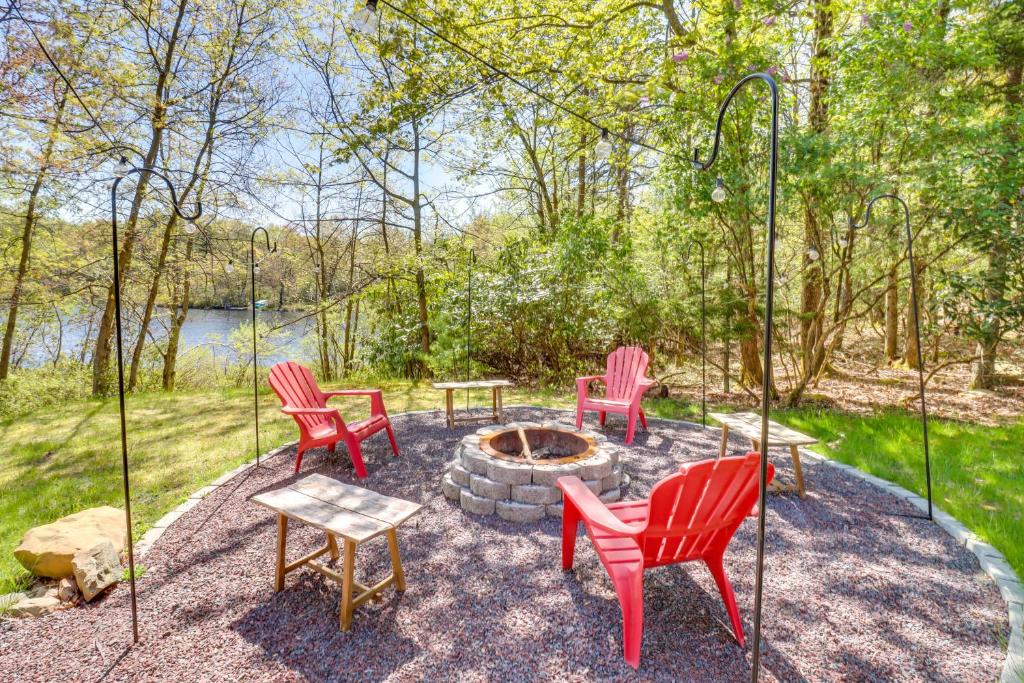 Lakefront Poconos Vacation Rental with Swim Dock! photo 1