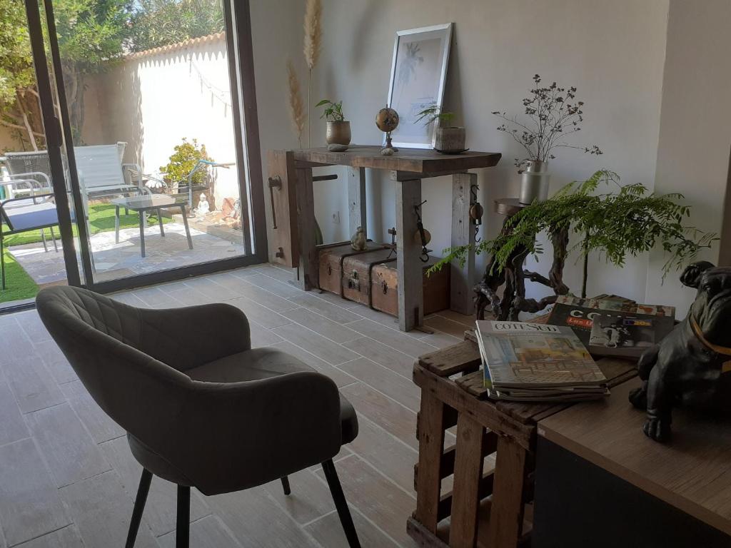Loft avec clim, parking et jardin proche de la mer