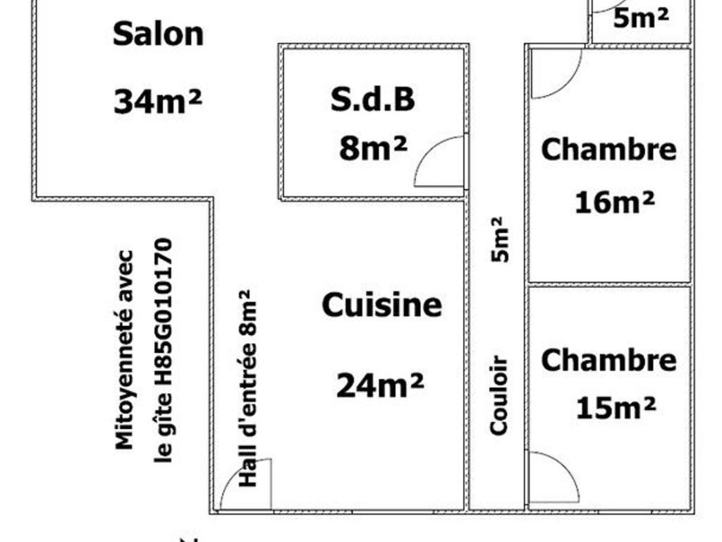 Gîte La Guérinière, 3 pièces, 6 personnes - FR-1-426-530 photo 1