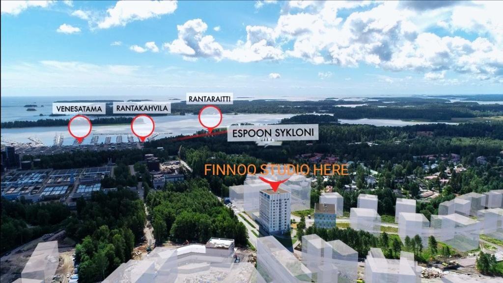 studio Finnoo Espoo next to metro, easy to reach Helsinki and Otaniemi, Aalto photo 1