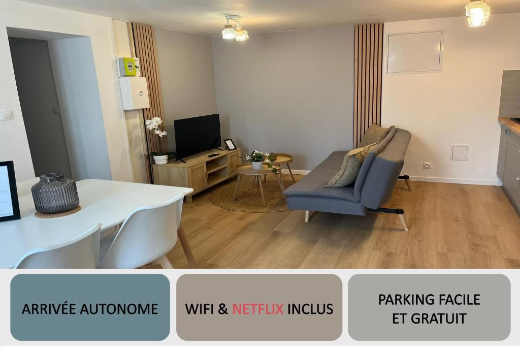 Studio Carnot - Proche Docks 76, Kindarena et centre ville de ROUEN - Stationnement gratuit - NETFLIX - WIFI