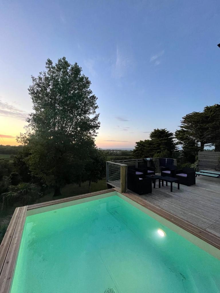 Maison la Corniche Basque avec piscine et vue océan photo 1