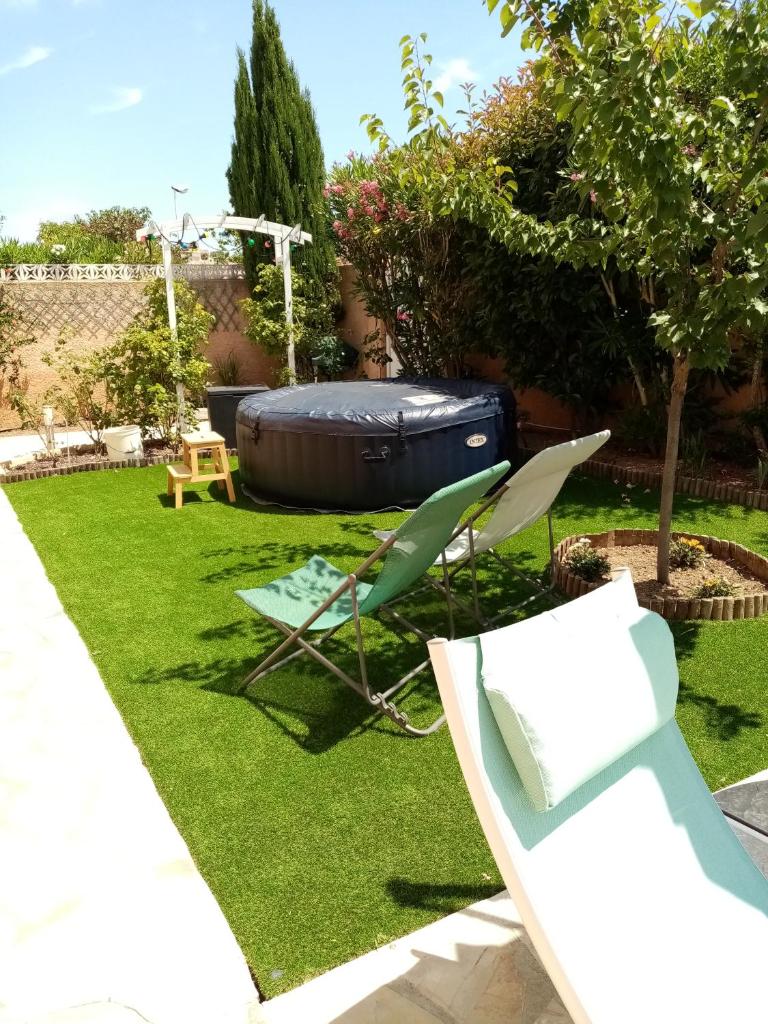 2 Chambres avec piscine et spa au calme, mer à proximité. photo 4