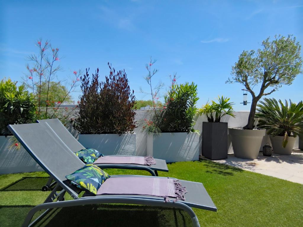 L'OASIS - Loft standing - Terrasse Rooftop - Jacuzzi Spa - Parking photo 2