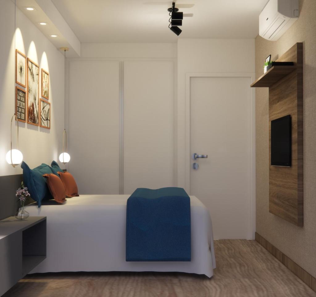 Apartamento 1604 no Bosque com um quarto sala cozinha completa e uma vaga de garagem photo 4
