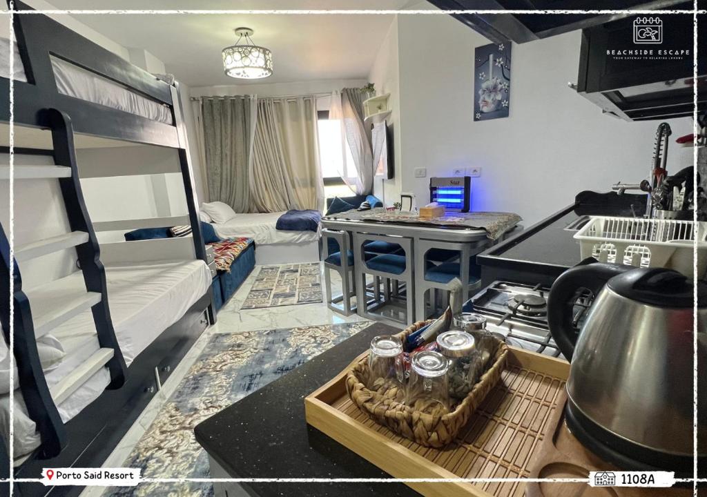Porto said Resort - Luxury Studio Seaview 43 m2 شالية إستوديو فندقي فاخر فيو البحر