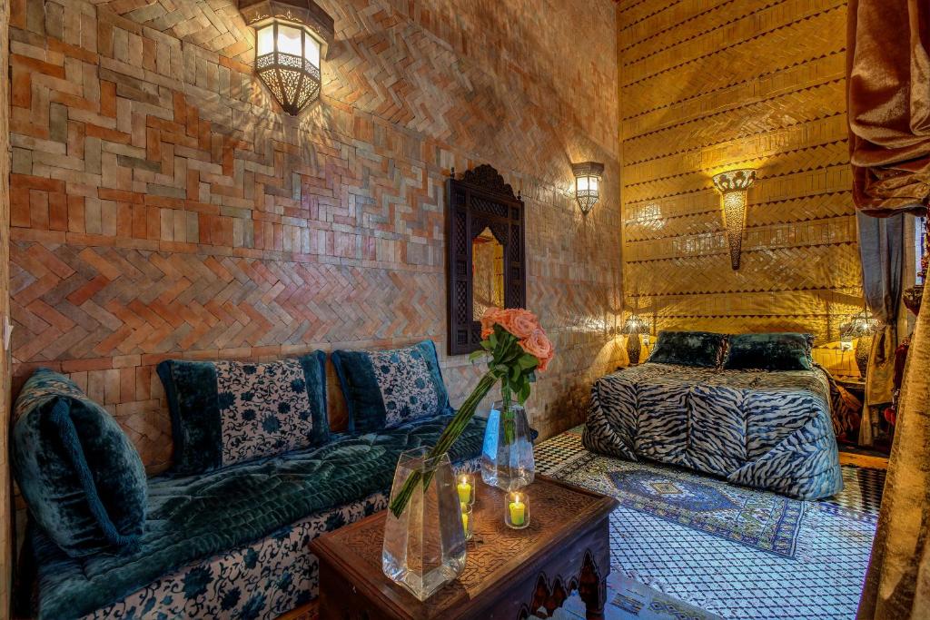 Двухместный (Двухместный номер с 1 кроватью Lalla Fatma), Riad La Maison Verte