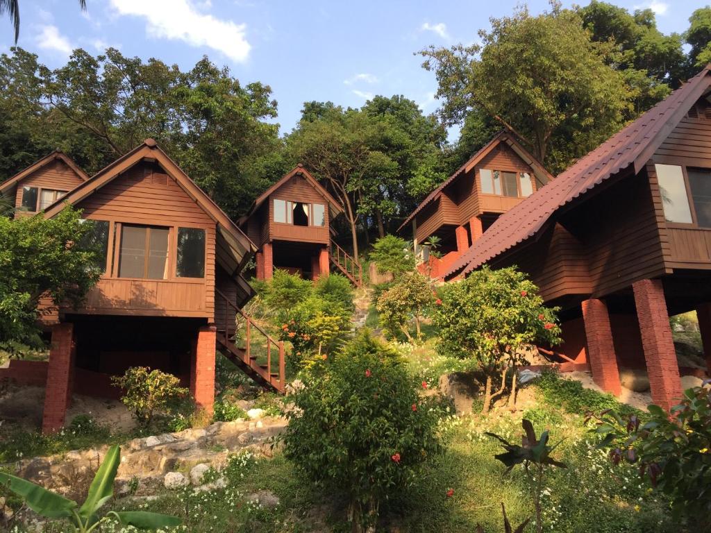 Двухместный (Коттедж с кондиционером, расположенный на холме), Coral View Resort