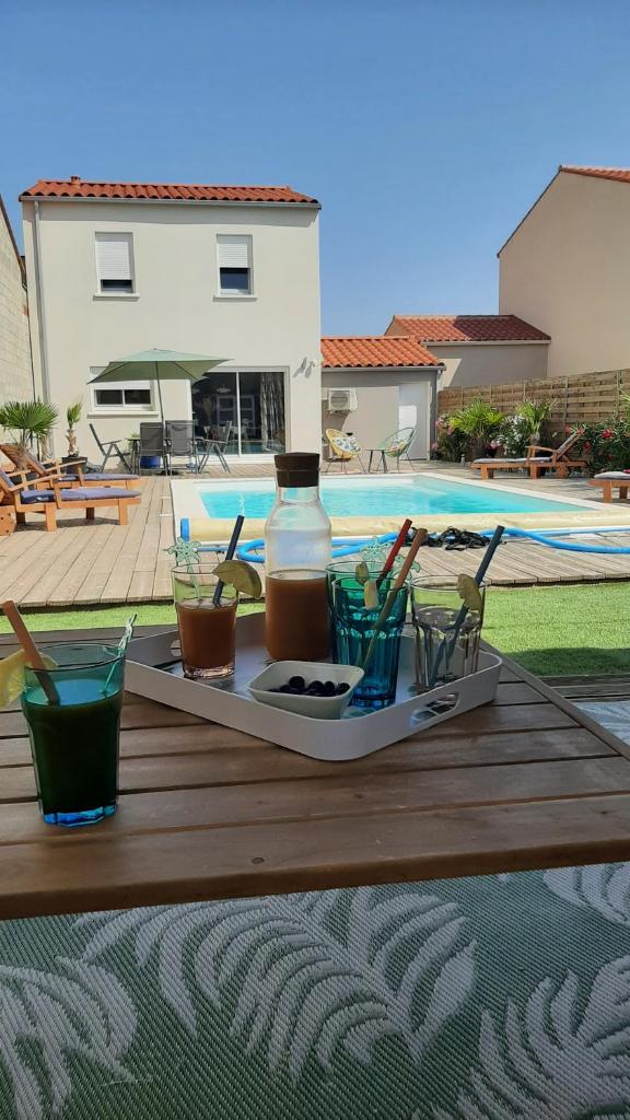 Villa La Palmeraie avec piscine terrasse Poolhouse photo 2
