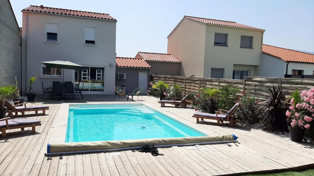 Villa La Palmeraie avec piscine terrasse Poolhouse