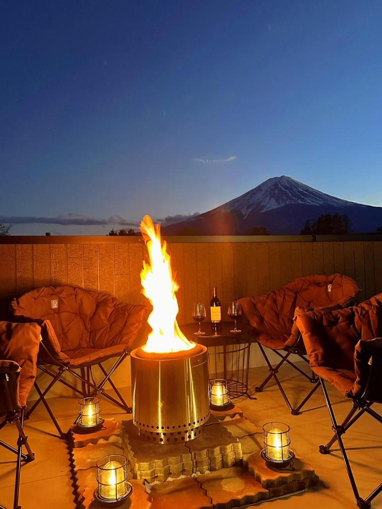 ヴィラ山間堂Premier Garden Villa BBQ Bonfire Fuji view Annovillas Sankando