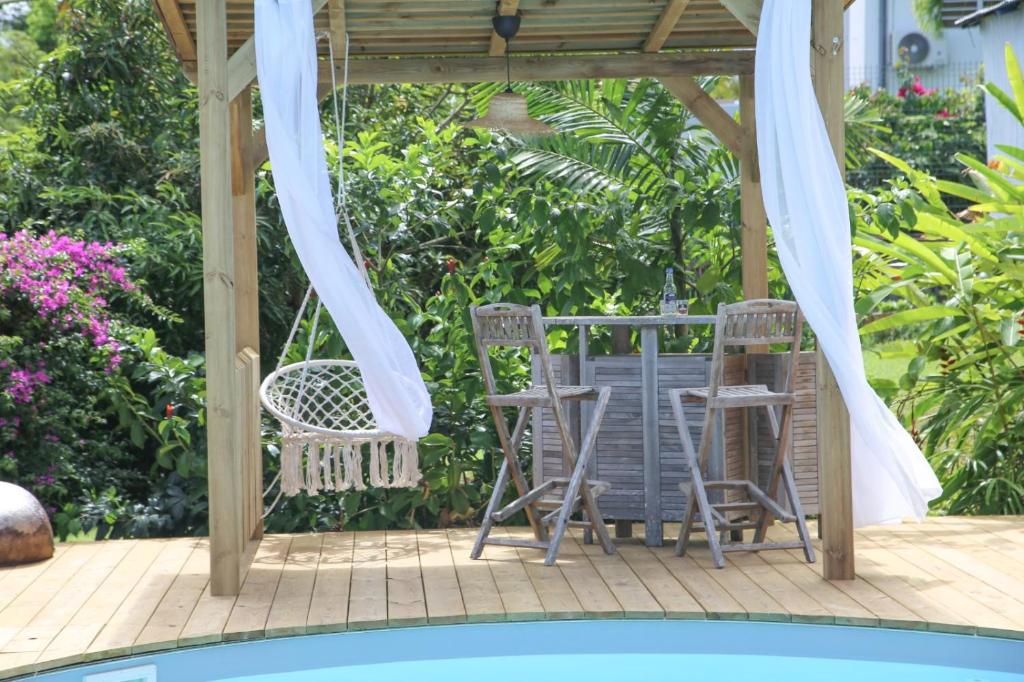 L Orchidée Bleue, bas de villa, vue mer, piscine privée photo 3