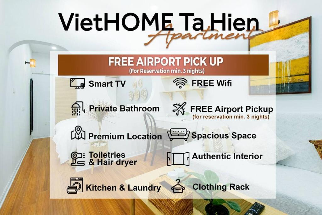 Viet HOME - Ta Hien3 - Entire Apt-FREE Airport Pickup