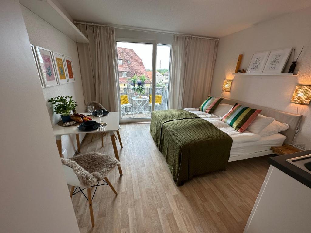 Komfortables, barrierefreies Appartement mit sonnigem Balkon in der Nähe von Flughafen und Messe 30 photo 2