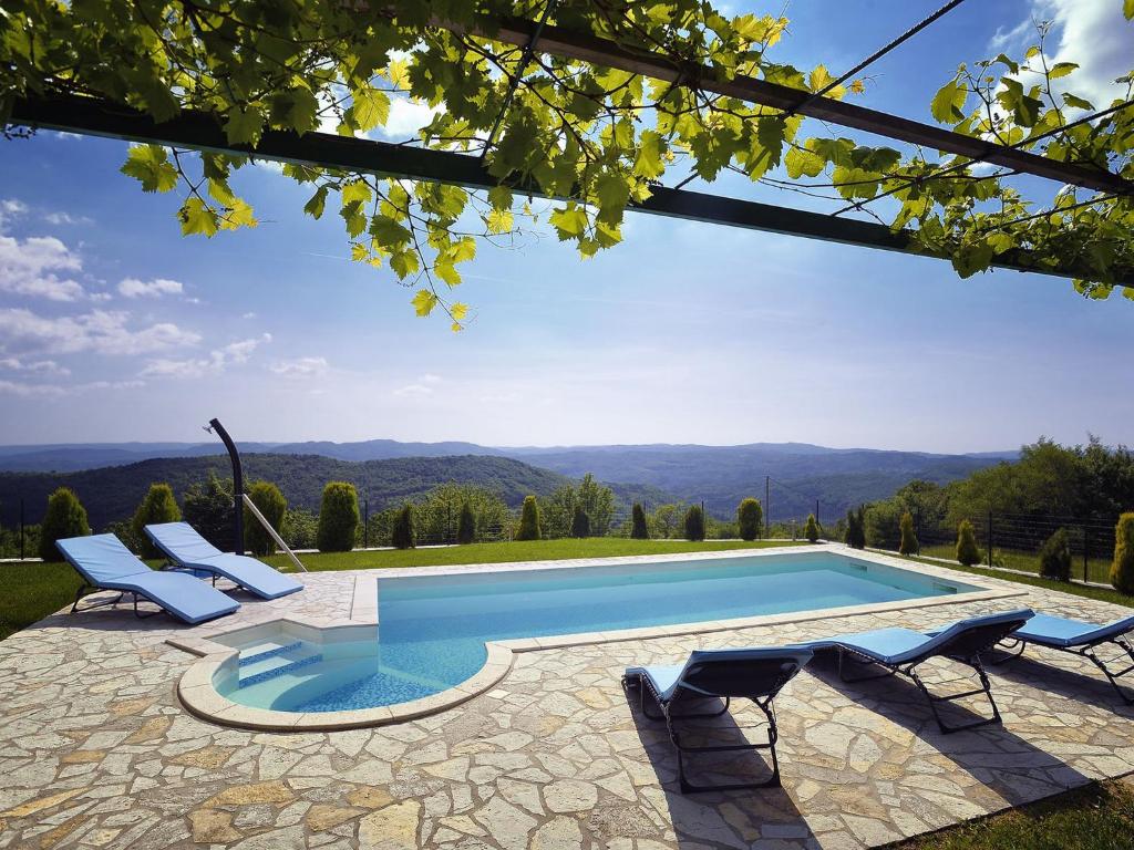 Spacious Villa with Pool and Parking in Lupoglav