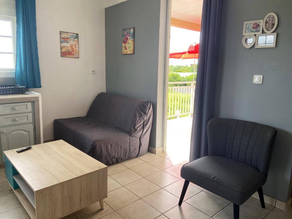 Appartement d'une chambre avec vue sur la mer piscine partagee et jardin clos a Saint Pierre a 1 km de la plage photo 4
