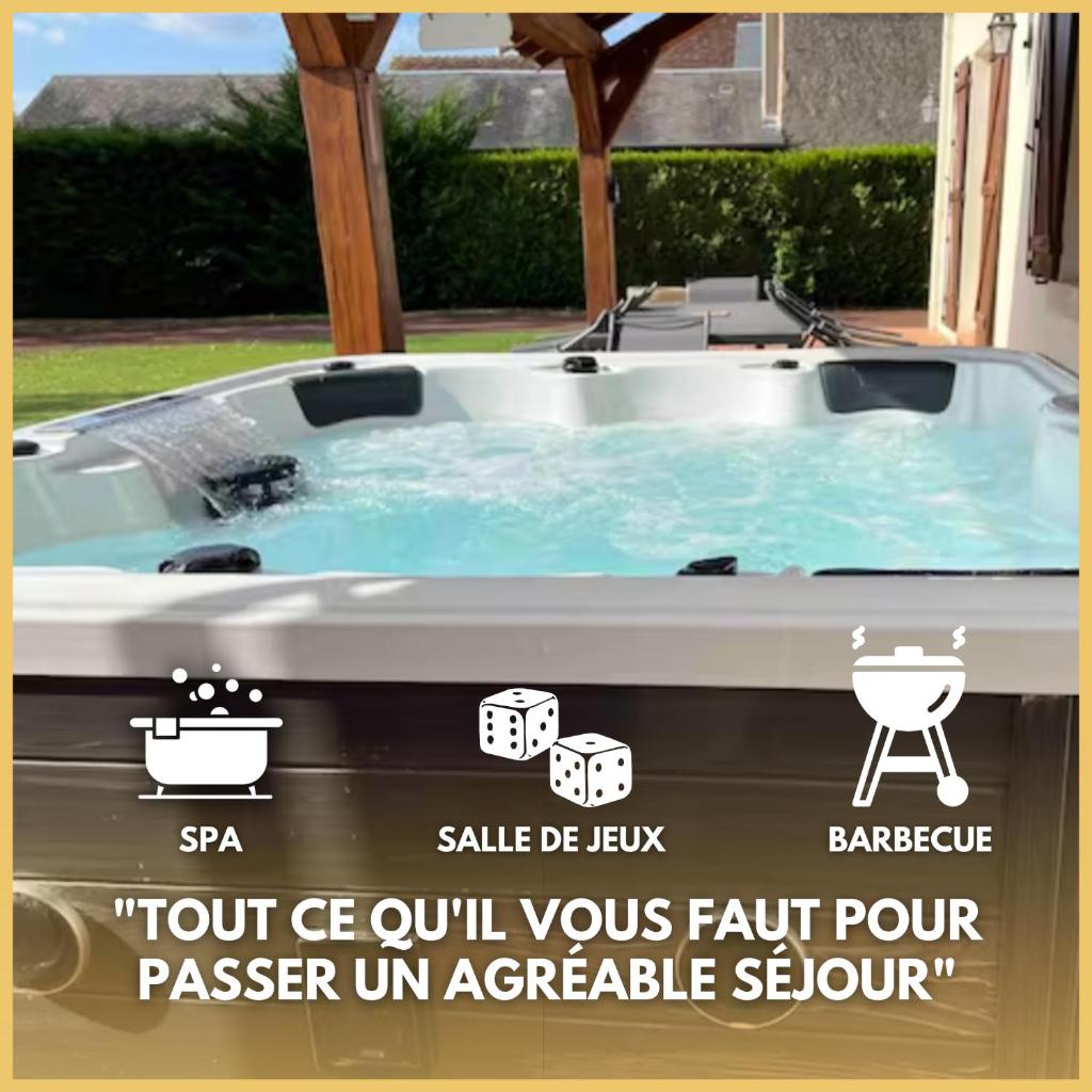 Gîte La Bourrelière - Spa Salle de jeux Barbecue Beauval