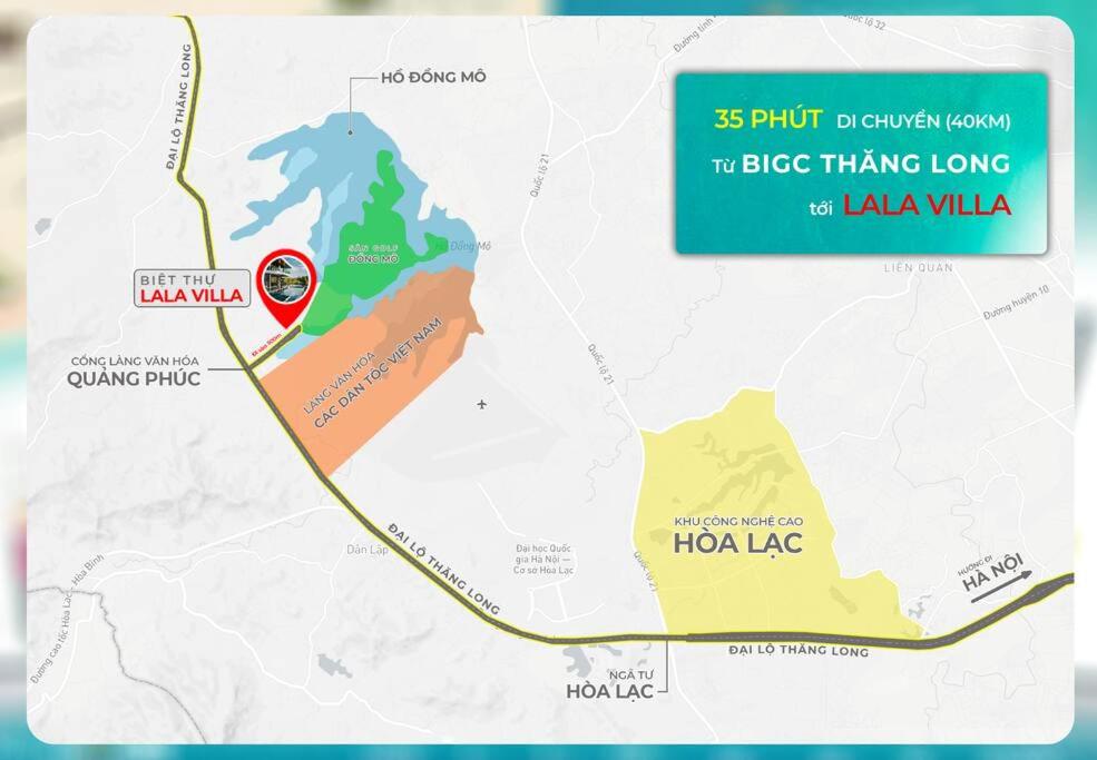 Lala Villa Ba Vì 1.000m² - View Hồ, Bể Bơi Riêng