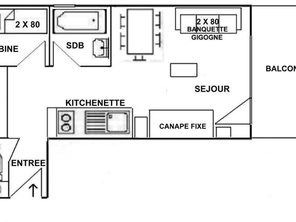 Appartement Les Saisies, 1 pièce, 4 personnes - FR-1-594-142 photo 2