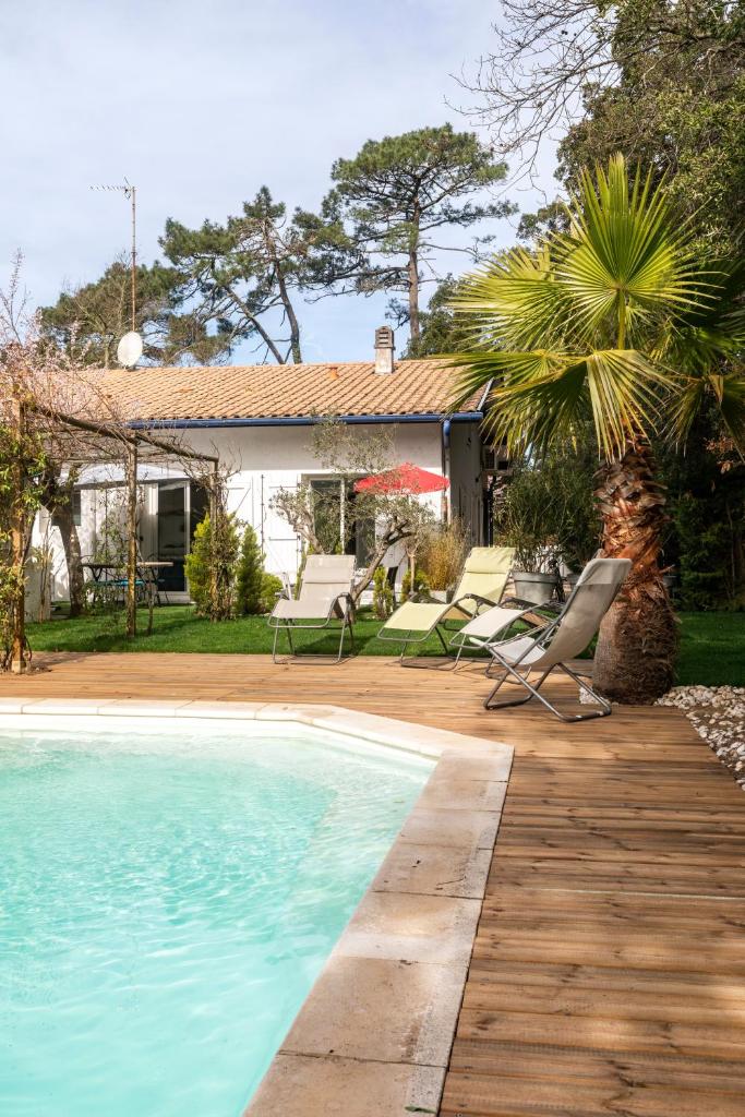 Landaise le lagunak avec piscine chauffée à 900 M de la plage photo 3