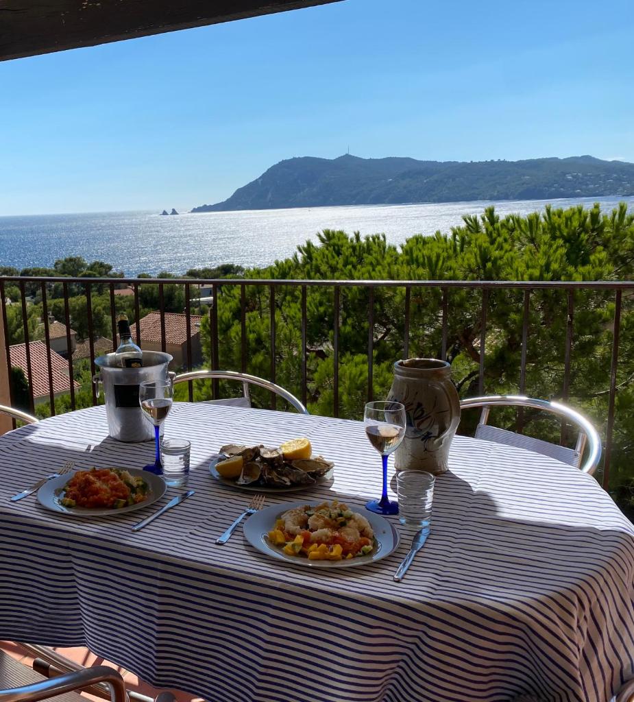 Les 2 frères - Vue mer panoramique solarium - les Sablettes