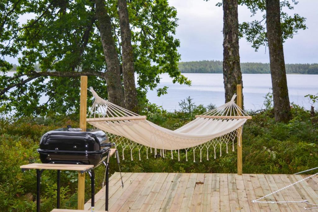 Glamping Bolmen, Seaview, free canoe photo 3