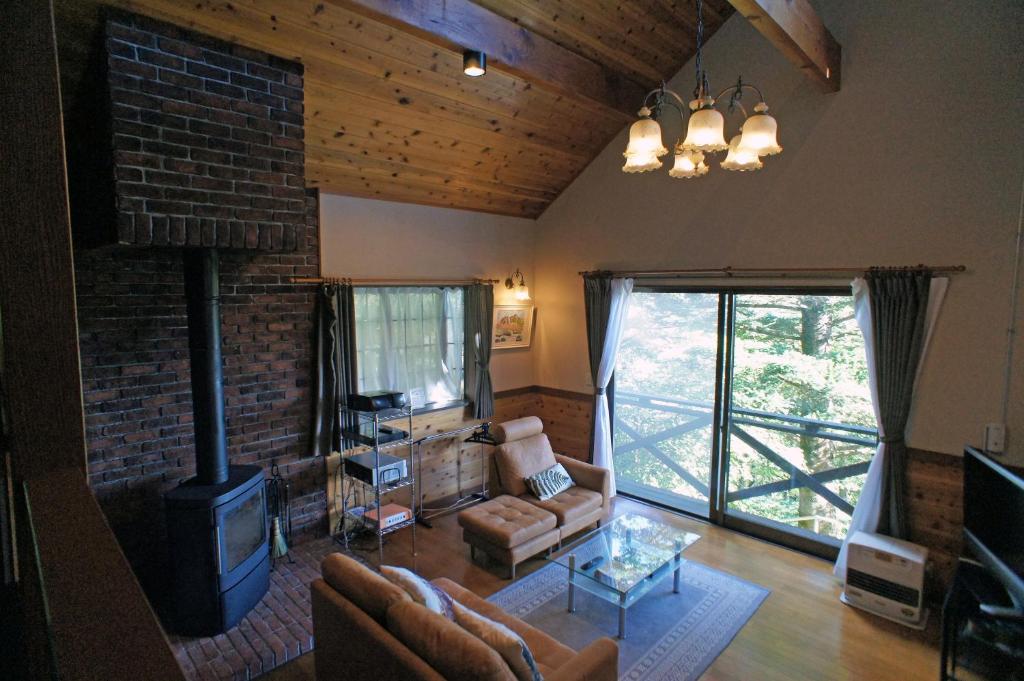 HARUNA SKY Panoramic view of Nasu,private space surrounded by fir trees,relaxing stone bath,watching movies on a 120inch big screen photo 4