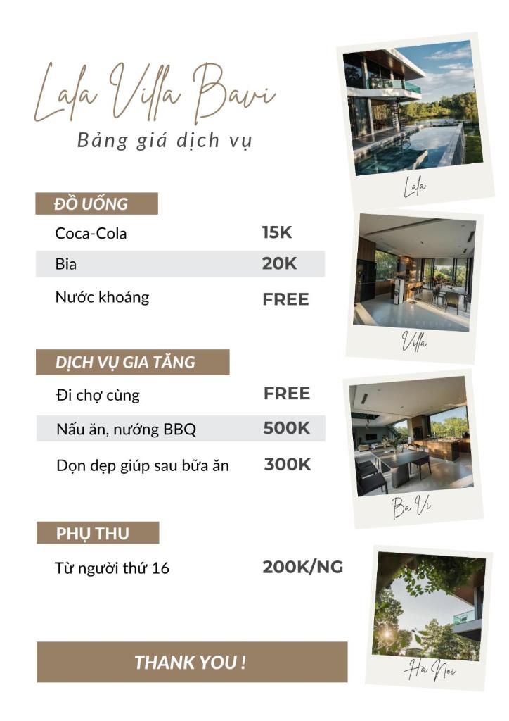Lala Villa Ba Vì 1.000m² - View Hồ, Bể Bơi Riêng