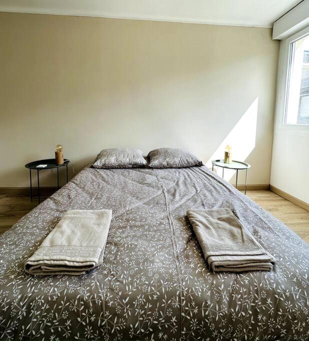 Convivial appartement de charme avec balcon , 95 m2 en hyper-centre de Saint-Brieuc. Tout confort, grand salon avec vidéoprojecteur - 3 chambres - Parking photo 1