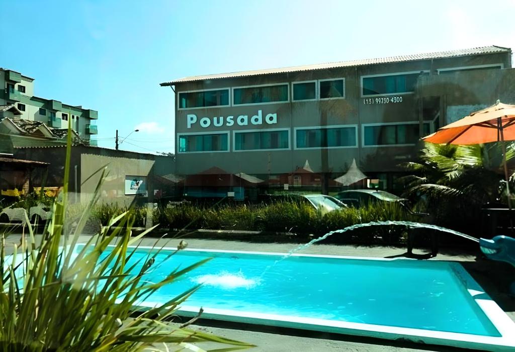 Pousada Praia Mongaguá em Frente ao Mar com Piscina e Churrasqueira