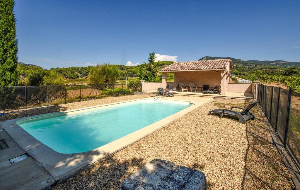 Beautiful Home In La Roque-alric With Outdoor Swimming Pool, Wifi And 1 Bedrooms