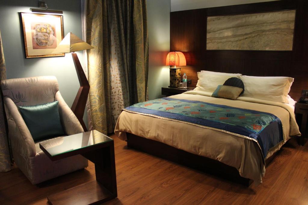 Двухместный (Двухместный номер Делюкс с 1 кроватью), Justa MG Road Hotel