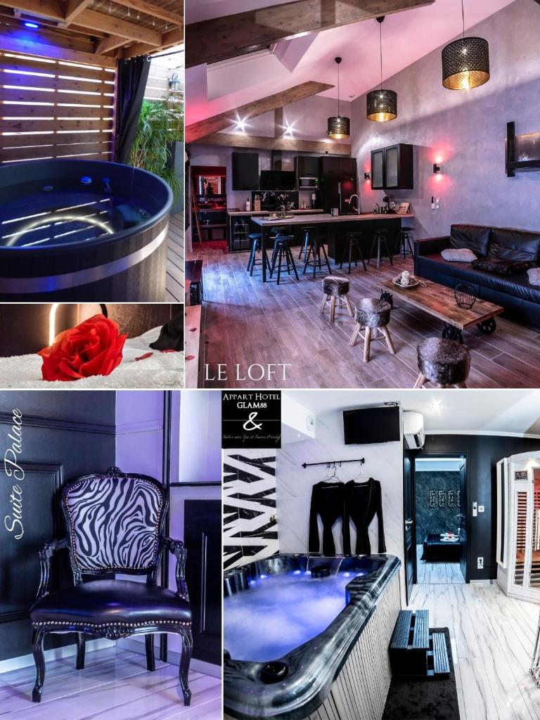 Appart Hotel GLAM88 Suites avec SPA et Sauna Privatif